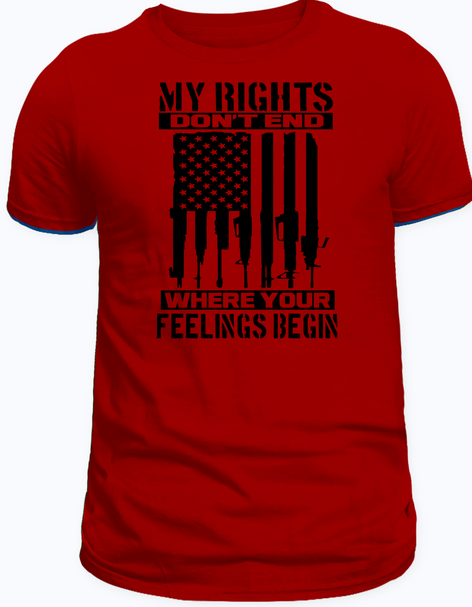 My rights don't end where your feelings begin T-shirt